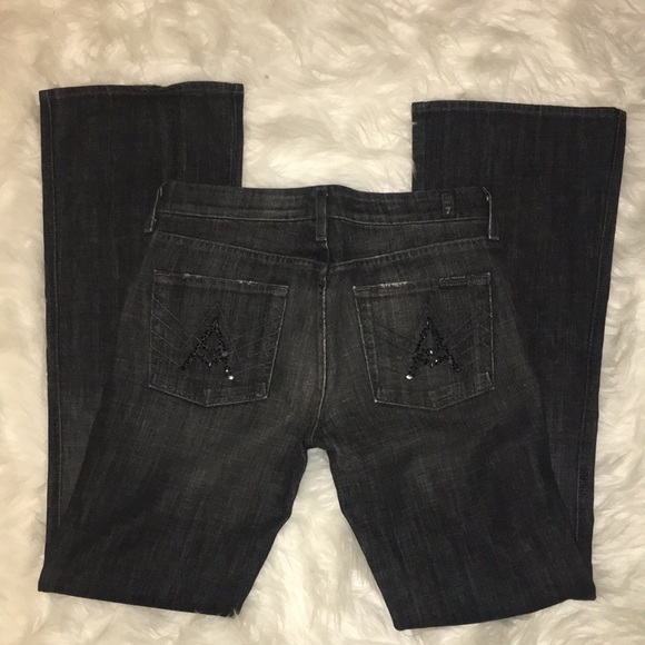 7 For All Mankind Denim - 7 for all mankind “A” pocket jeweled Jeans